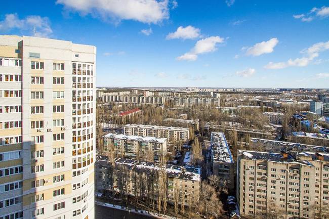 Апартаменты на город с птичьего полета, 24 этаж